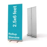 Roll up Standee (2.5' X 6') Only Standee	Rs 950 sq.ft