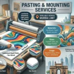 Only Pasting & Mounting Rs 18 sq.ft